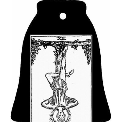 Witch Craft Wiccan Card Witchy Gothic Scary Halloween Gifts Ceramic Bell Ornament