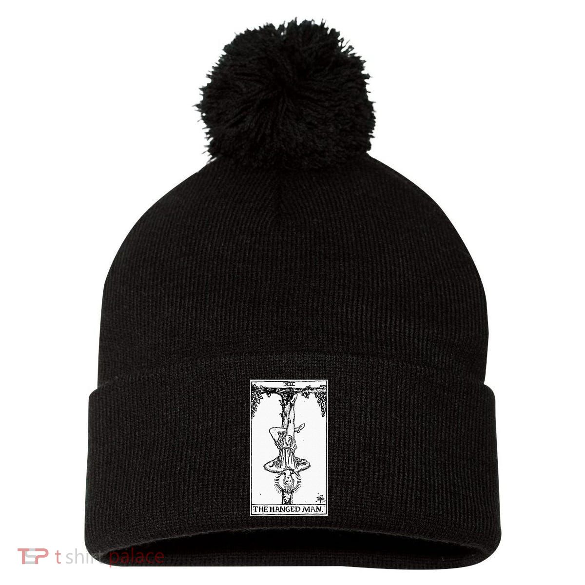 Witch Craft Wiccan Card Witchy Gothic Scary Halloween Gifts Pom Pom 12in Knit Beanie