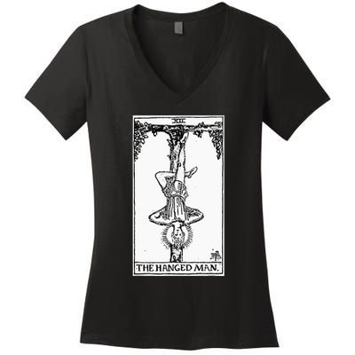 Witch Craft Wiccan Card Witchy Gothic Scary Halloween Gifts Women's V-Neck T-Shirt