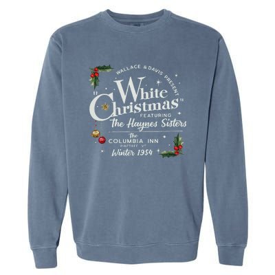 White Christmas Wallace And Davis Haynes Sister Garment-Dyed Sweatshirt