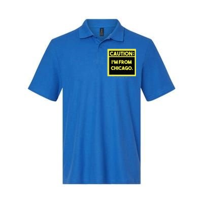 Windy City Wonder Caution Im From Chicago Lakeside Legacy Softstyle Adult Sport Polo