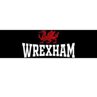 Wrexham City Wales Red Dragon Wrecsam Cymru County Of Wales Bumper Sticker