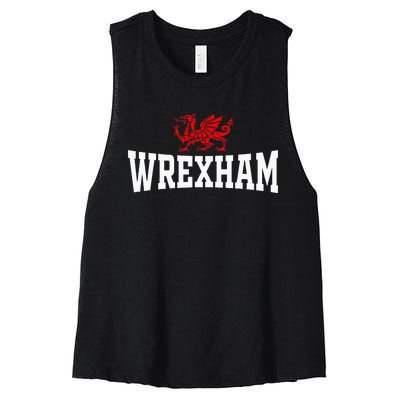 Wrexham City Wales Red Dragon Wrecsam Cymru County Of Wales Women's Racerback Cropped Tank