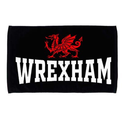 Wrexham City Wales Red Dragon Wrecsam Cymru County Of Wales Microfiber Hand Towel