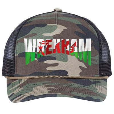 Wrexham Children Wales Flag Welsh Retro Rope Trucker Hat Cap