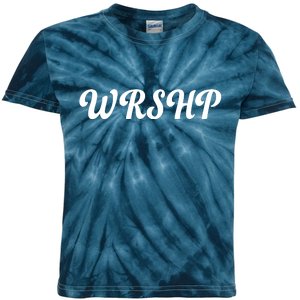 WRSHP Christian Worship Shortened Word Kids Tie-Dye T-Shirt