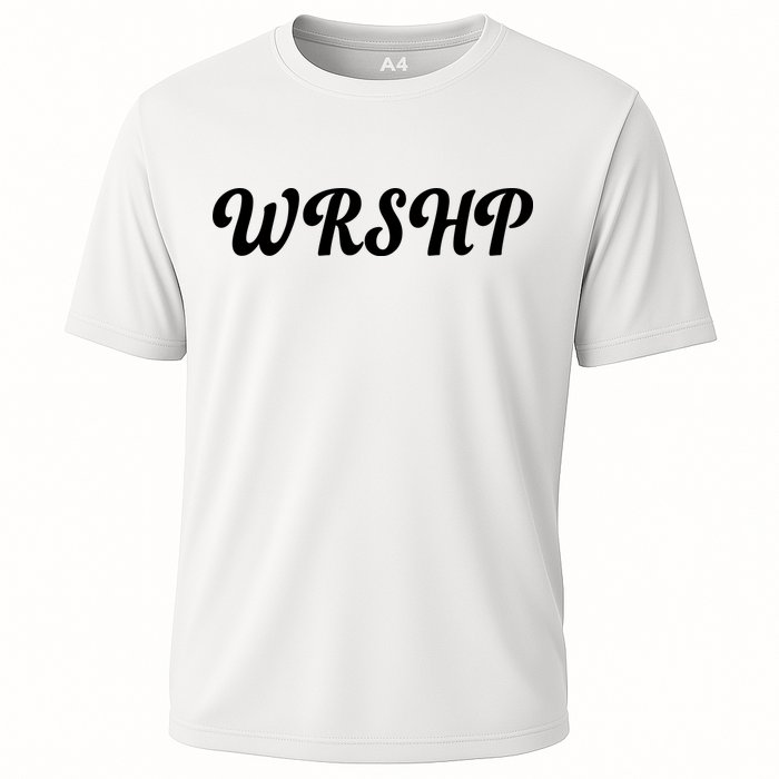 WRSHP Christian Worship Shortened Word Cooling Performance Crew T-Shirt