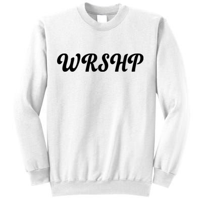 WRSHP Christian Worship Shortened Word Sweatshirt