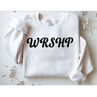 WRSHP Christian Worship Shortened Word Sweatshirt