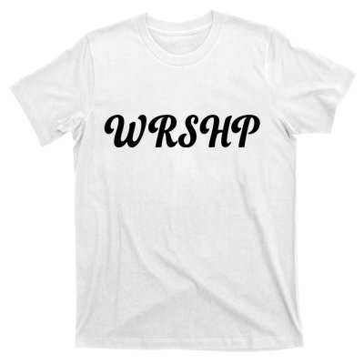 WRSHP Christian Worship Shortened Word T-Shirt