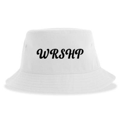 WRSHP Christian Worship Shortened Word Sustainable Bucket Hat