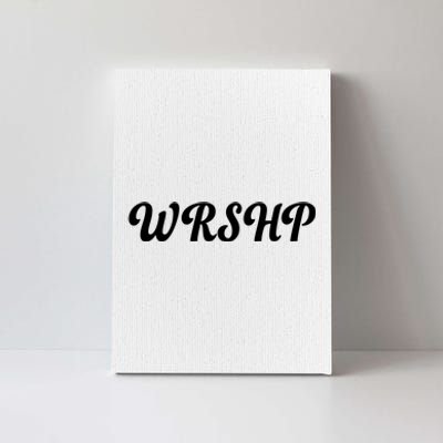 WRSHP Christian Worship Shortened Word Canvas