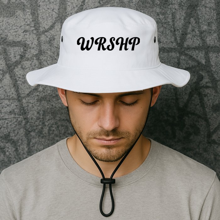 WRSHP Christian Worship Shortened Word Bucket Hat