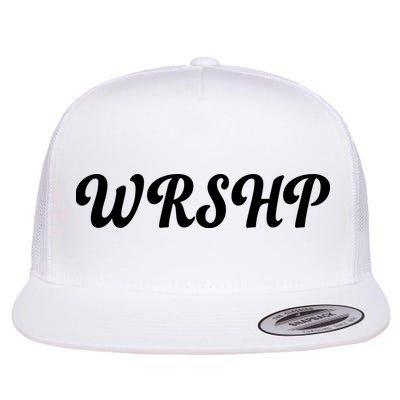 WRSHP Christian Worship Shortened Word Flatbill Hat