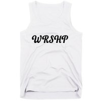 WRSHP Christian Worship Shortened Word Tank Top