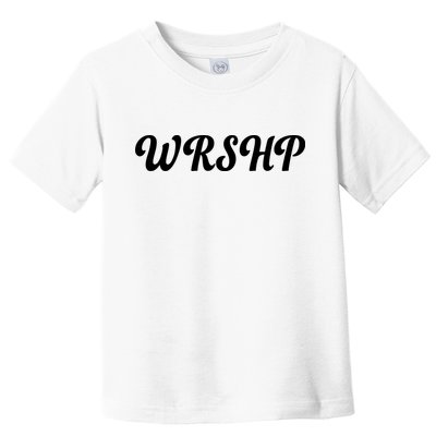 WRSHP Christian Worship Shortened Word Toddler T-Shirt