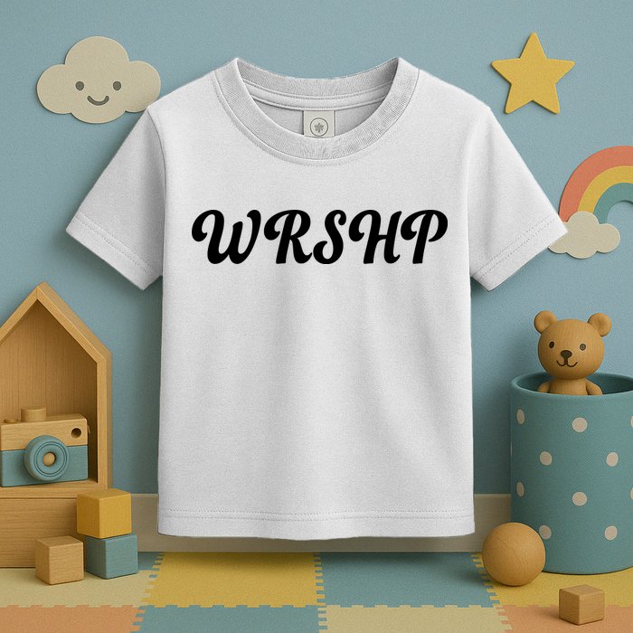 WRSHP Christian Worship Shortened Word Toddler T-Shirt
