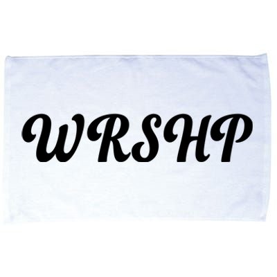 WRSHP Christian Worship Shortened Word Microfiber Hand Towel