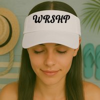 WRSHP Christian Worship Shortened Word Visor