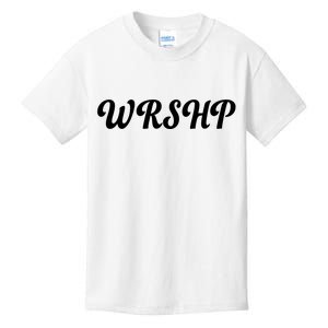 WRSHP Christian Worship Shortened Word Kids T-Shirt