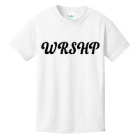 WRSHP Christian Worship Shortened Word Kids T-Shirt