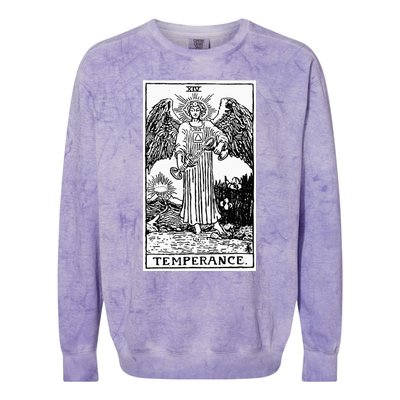 Witch Craft Wiccan Card Witchy Gothic Scary Halloween Gifts Colorblast Crewneck Sweatshirt