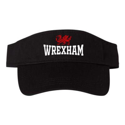 Wrexham City Wales Red Dragon Wrecsam Cymru County Of Wales Valucap Bio-Washed Visor