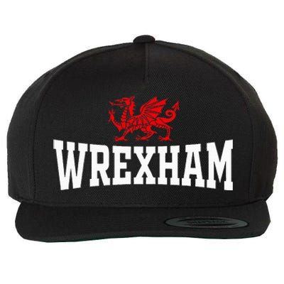 Wrexham City Wales Red Dragon Wrecsam Cymru County Of Wales Wool Snapback Cap