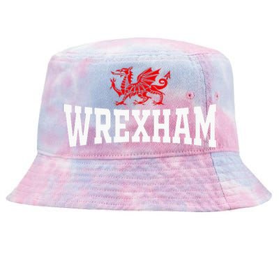 Wrexham City Wales Red Dragon Wrecsam Cymru County Of Wales Tie-Dyed Bucket Hat