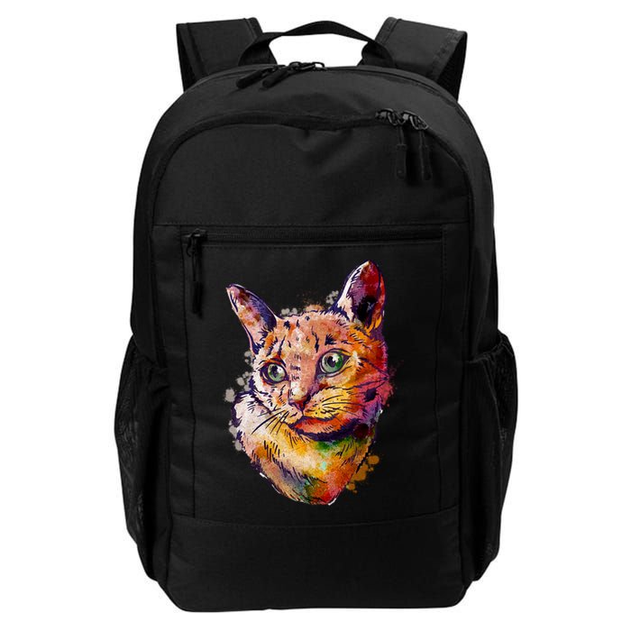 Watercolor Cat Backpack