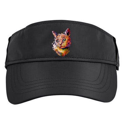 Watercolor Cat Adult Drive Performance Visor