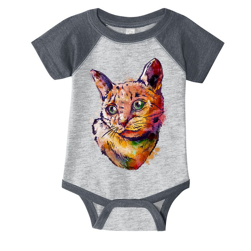 Watercolor Cat Infant Baby Jersey Bodysuit
