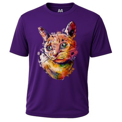 Watercolor Cat Performance Shirt