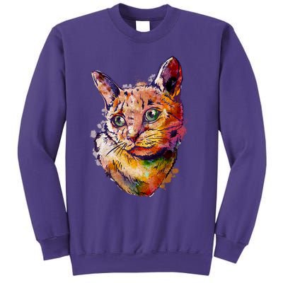 Watercolor Cat Sweatshirt