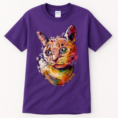 Watercolor Cat Tall T-Shirt