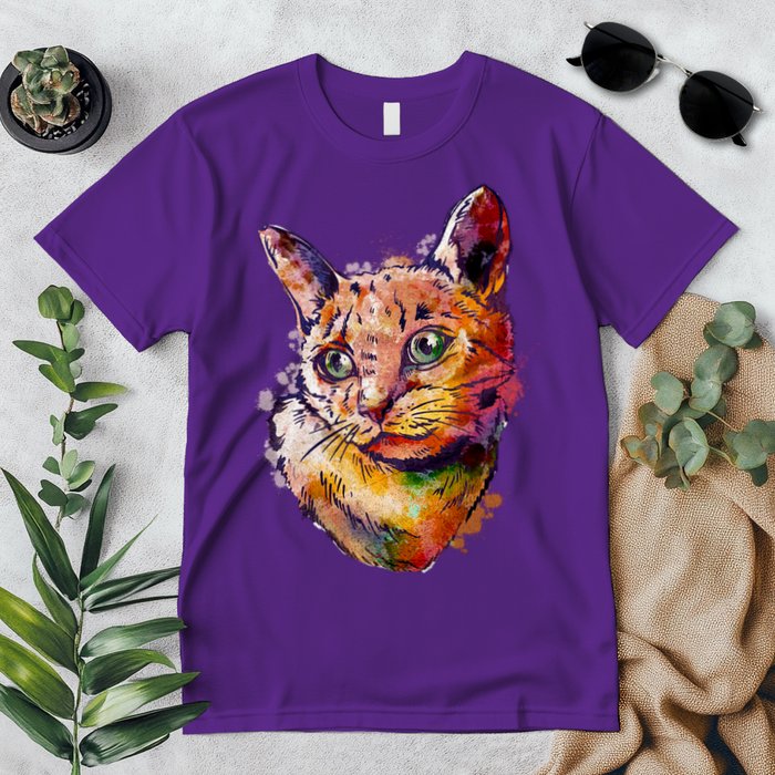 Watercolor Cat Premium T-Shirt