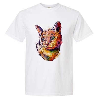 Watercolor Cat Garment-Dyed Heavyweight T-Shirt