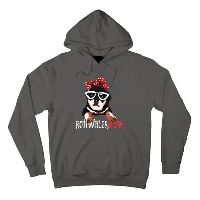 Womens Cute Womens Rottweiler Mom Gift Rottie Mom Hoodie