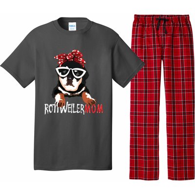 Womens Cute Womens Rottweiler Mom Gift Rottie Mom Pajama Set