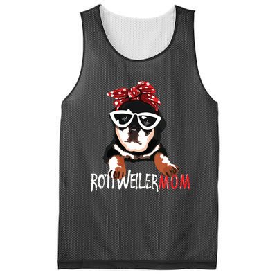 Womens Cute Womens Rottweiler Mom Gift Rottie Mom Mesh Reversible Basketball Jersey Tank