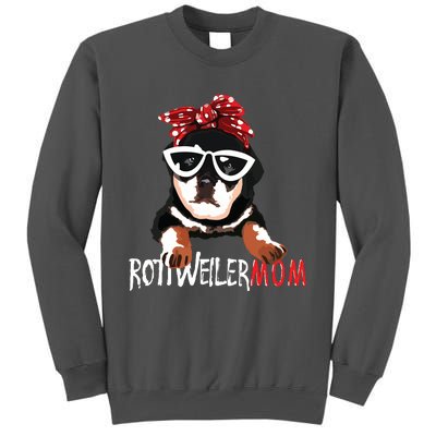 Womens Cute Womens Rottweiler Mom Gift Rottie Mom Tall Sweatshirt