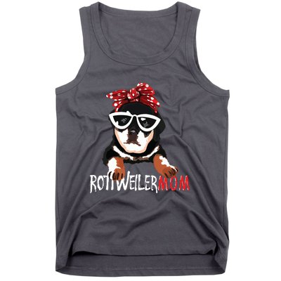 Womens Cute Womens Rottweiler Mom Gift Rottie Mom Tank Top