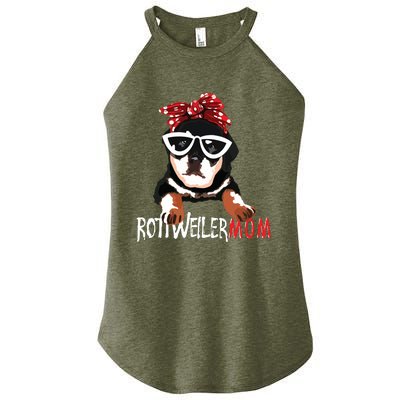 Womens Cute Womens Rottweiler Mom Gift Rottie Mom Women’s Perfect Tri Rocker Tank