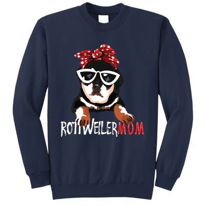 Womens Cute Womens Rottweiler Mom Gift Rottie Mom Sweatshirt