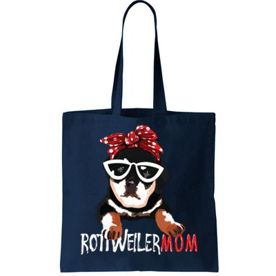 Womens Cute Womens Rottweiler Mom Gift Rottie Mom Tote Bag