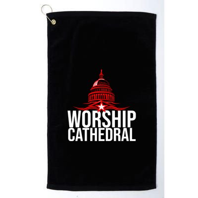 Worship Cathedral Golf Towel