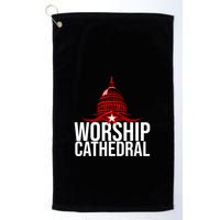 Worship Cathedral Golf Towel