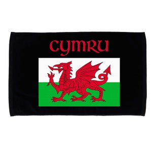 Wales Cymru Welsh Flag Microfiber Hand Towel