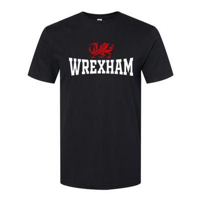 Wrexham City Wales Red Dragon Wrecsam Cymru County Of Wales Softstyle CVC T-Shirt