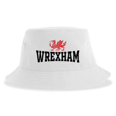 Wrexham City Wales Red Dragon Wrecsam Cymru County Of Wales Sustainable Bucket Hat